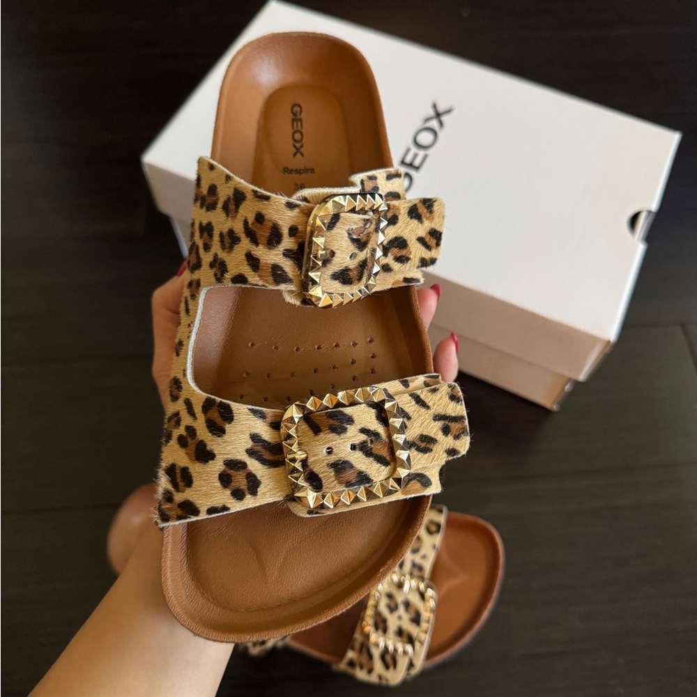 GEOX Leopard Print Slides - Picture 7 of 8